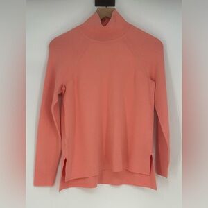 "NWT" Ann Taylor Women's Mock Neck Sweater- Peach- Size Small Petite